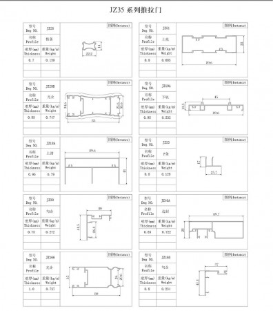 JZ35系列推拉門