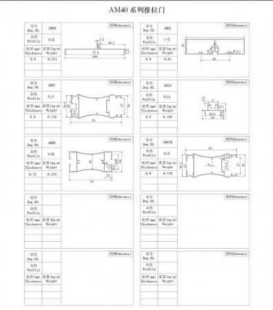 AM40系列推拉門