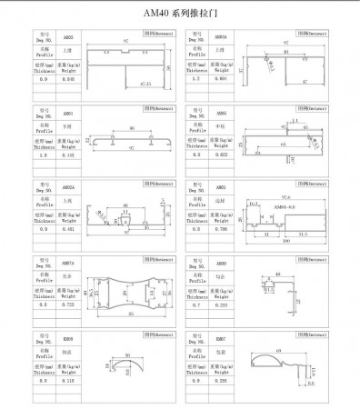 AM40系列推拉門